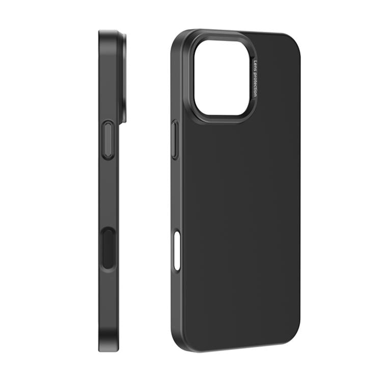 For iPhone 16 Pro PC Flocking MagSafe Magnetic Phone Case