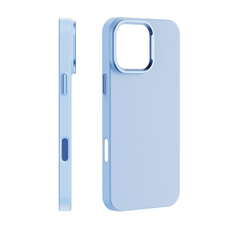 For iPhone 16 Pro PC Flocking MagSafe Magnetic Phone Case