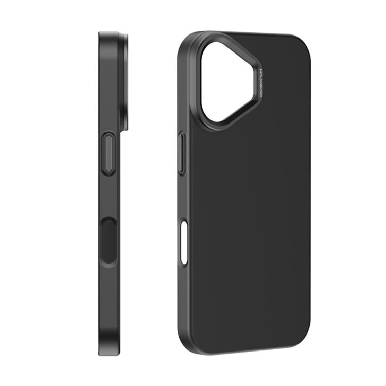 For iPhone 16 PC Flocking MagSafe Magnetic Phone Case