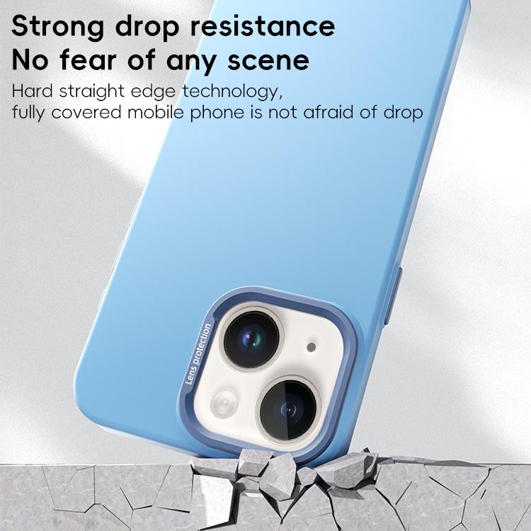For iPhone 14 PC Flocking MagSafe Magnetic Phone Case