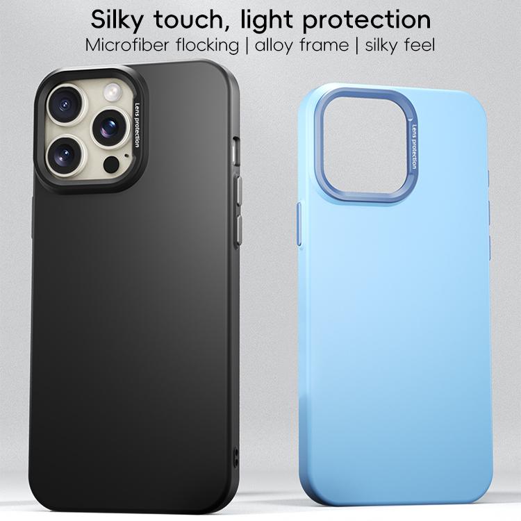 For iPhone 13 Pro Max PC Flocking MagSafe Magnetic Phone Case