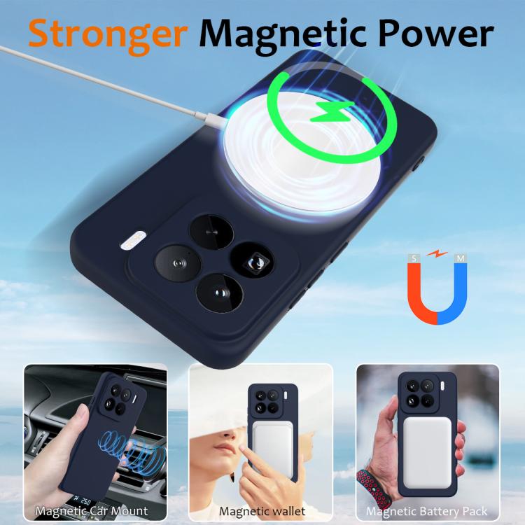 For Xiaomi 15 Pro Shockproof Silicone Magsafe Phone Case