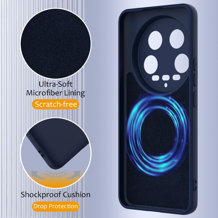 For Xiaomi 14 Ultra Shockproof Silicone Magsafe Phone Case