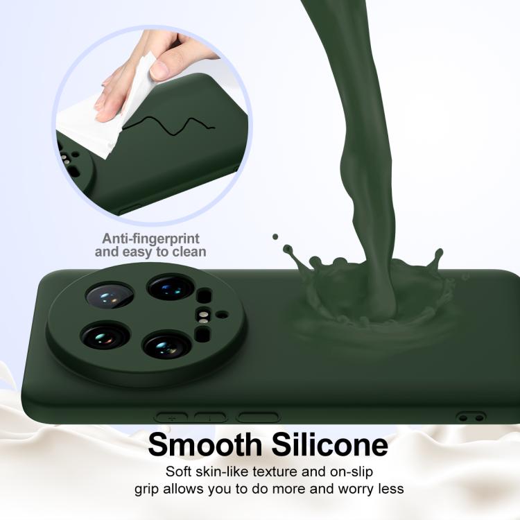 For Xiaomi 14 Ultra Shockproof Silicone Magsafe Phone Case