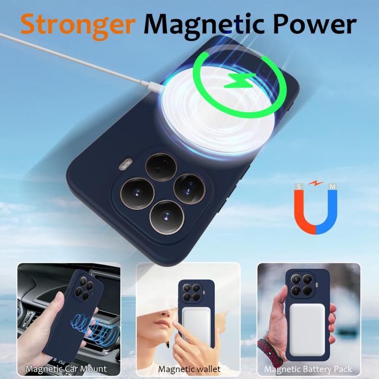 For Xiaomi 15T Pro Shockproof Silicone Magsafe Phone Case