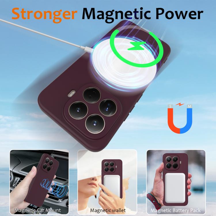For Xiaomi 15T Pro Shockproof Silicone Magsafe Phone Case