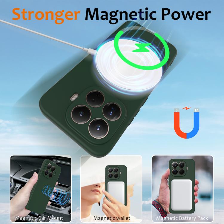 For Xiaomi 15T Pro Shockproof Silicone Magsafe Phone Case