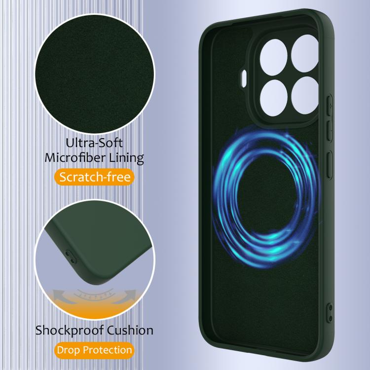 For Xiaomi 15T Pro Shockproof Silicone Magsafe Phone Case