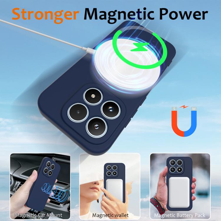 For Xiaomi 17 Shockproof Silicone Magsafe Phone Case