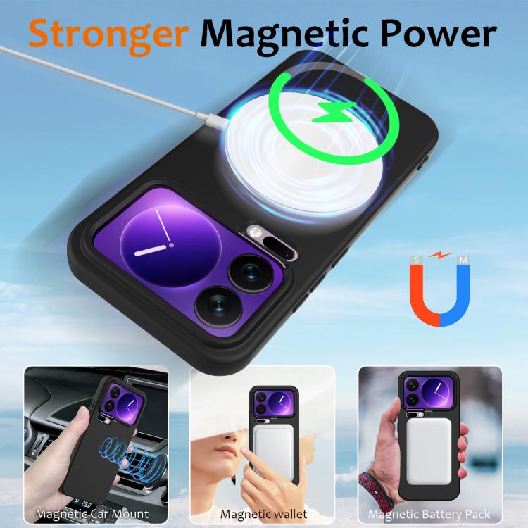 For Xiaomi 17 Pro Shockproof Silicone Magsafe Phone Case