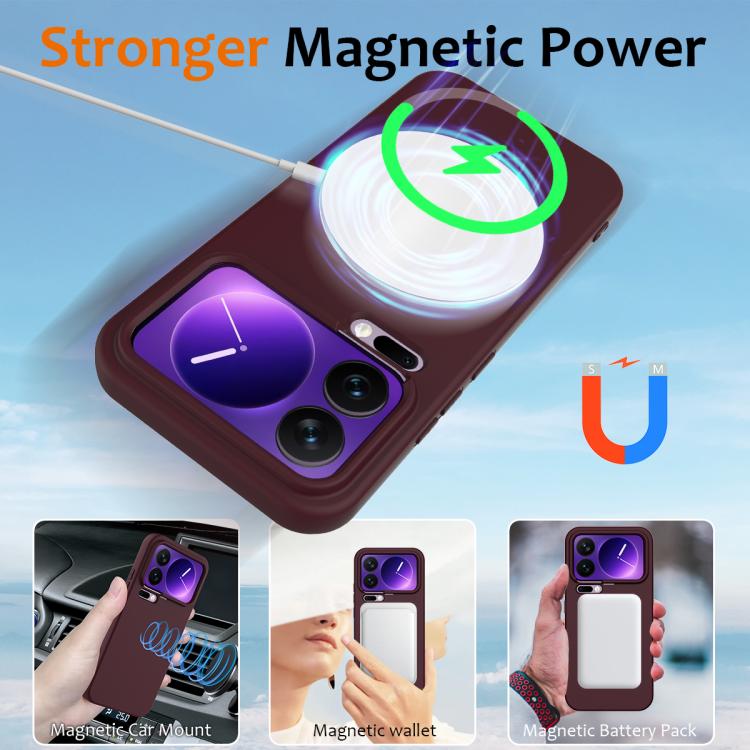 For Xiaomi 17 Pro Shockproof Silicone Magsafe Phone Case