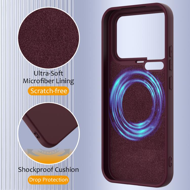 For Xiaomi 17 Pro Shockproof Silicone Magsafe Phone Case