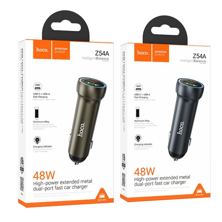hoco Z54A Prosperous PD30W and QC3.0 Dual Port Car Charger