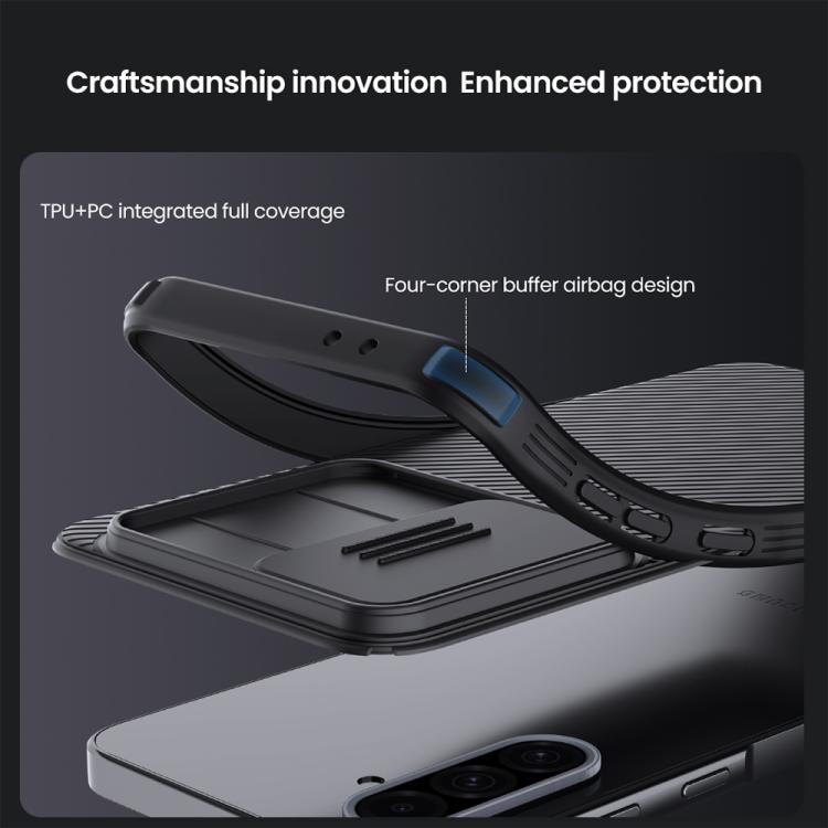 For Samsung Galaxy A36 5G NILLKIN Black Mirror Pro Series Camshield PC Phone Case