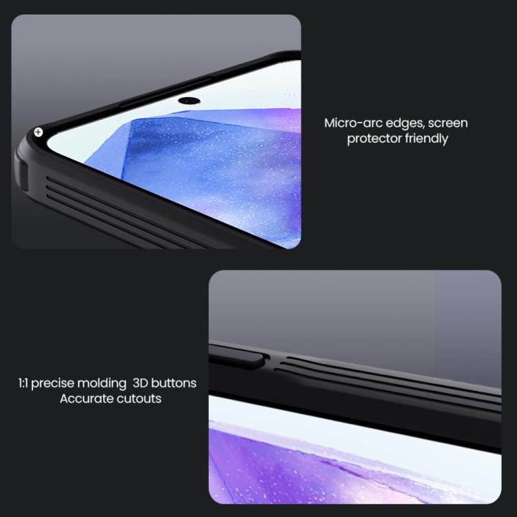 For Samsung Galaxy A56 5G NILLKIN Black Mirror Pro Series Camshield PC Phone Case