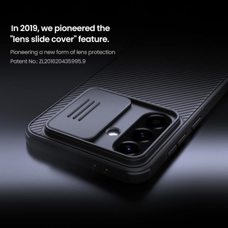 For Samsung Galaxy A56 5G NILLKIN Black Mirror Pro Series Camshield PC Phone Case