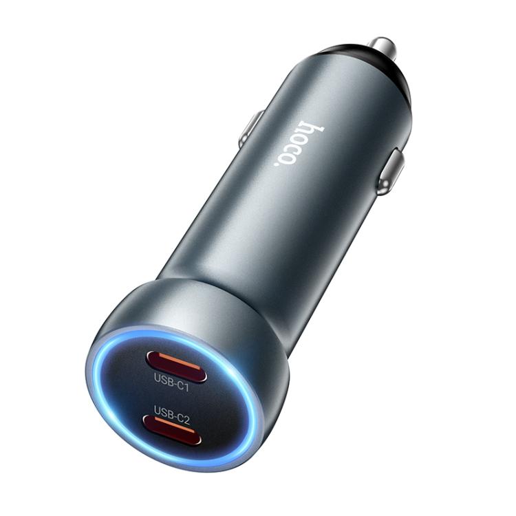 hoco Z54B Prosperous PD60W USB-C / Type-C Dual Port Car Charger