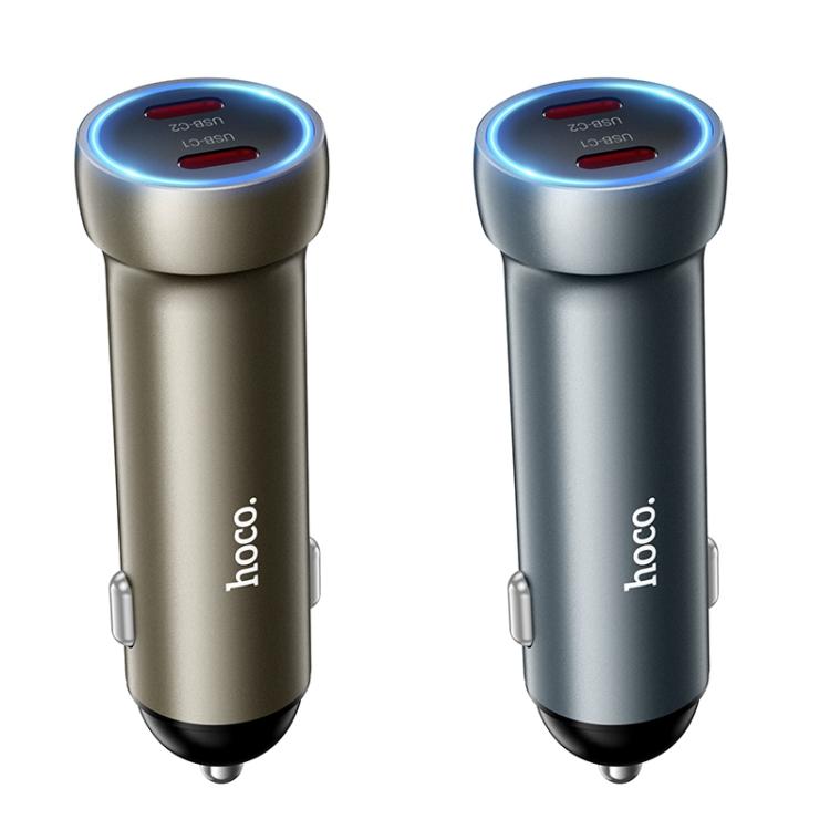 hoco Z54B Prosperous PD60W USB-C / Type-C Dual Port Car Charger