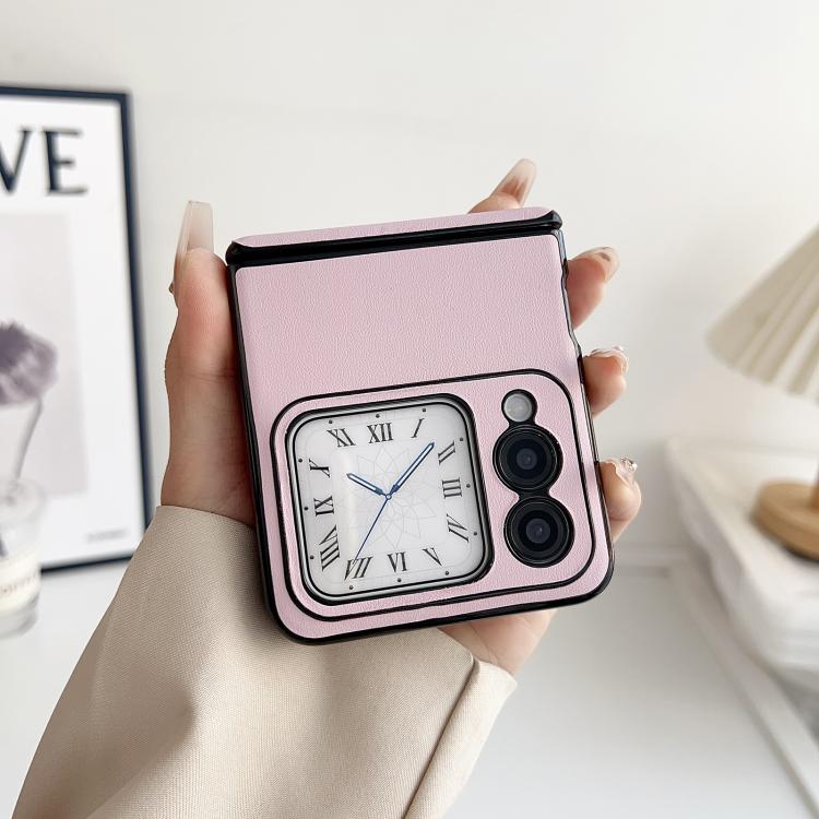 For Huawei nova Flip Integrated Magnetic Axis Solid Color Leather Texture Phone Case