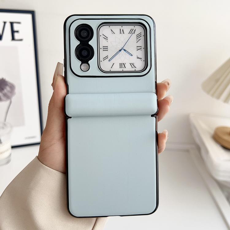 For Huawei nova Flip Integrated Magnetic Axis Solid Color Leather Texture Phone Case