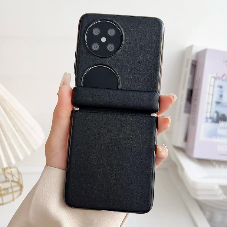 For Huawei Pocket 2 Integrated Magnetic Axis Solid Color Leather Texture Phone Case