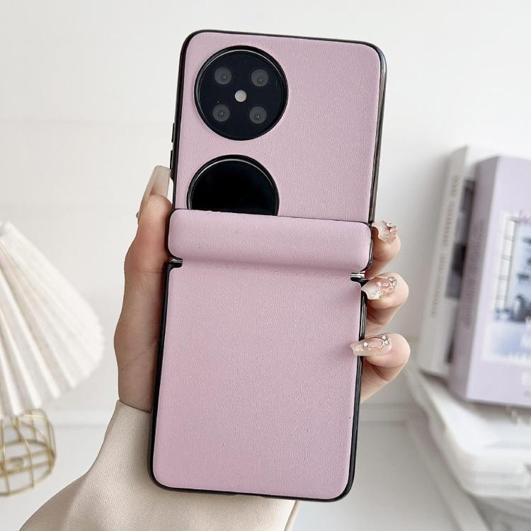 For Huawei Pocket 2 Integrated Magnetic Axis Solid Color Leather Texture Phone Case
