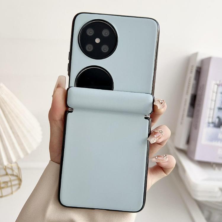 For Huawei Pocket 2 Integrated Magnetic Axis Solid Color Leather Texture Phone Case