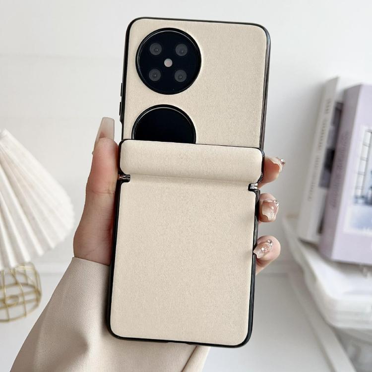 For Huawei Pocket 2 Integrated Magnetic Axis Solid Color Leather Texture Phone Case
