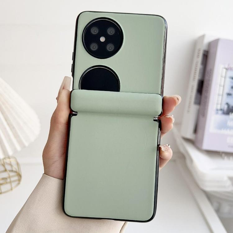 For Huawei Pocket 2 Integrated Magnetic Axis Solid Color Leather Texture Phone Case
