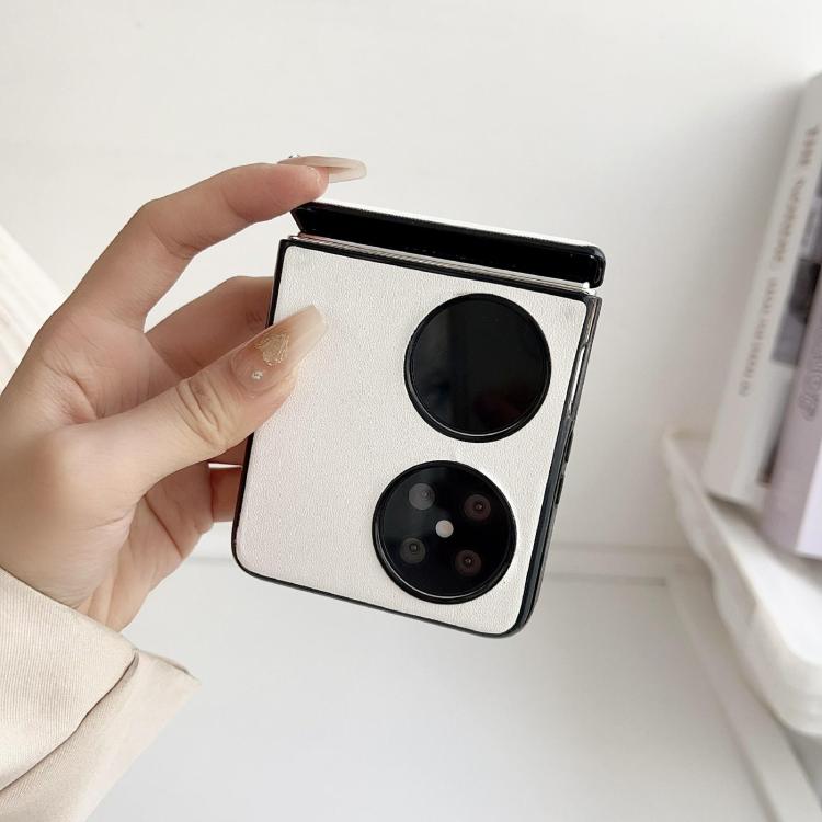 For Huawei Pocket 2 Integrated Magnetic Axis Solid Color Leather Texture Phone Case