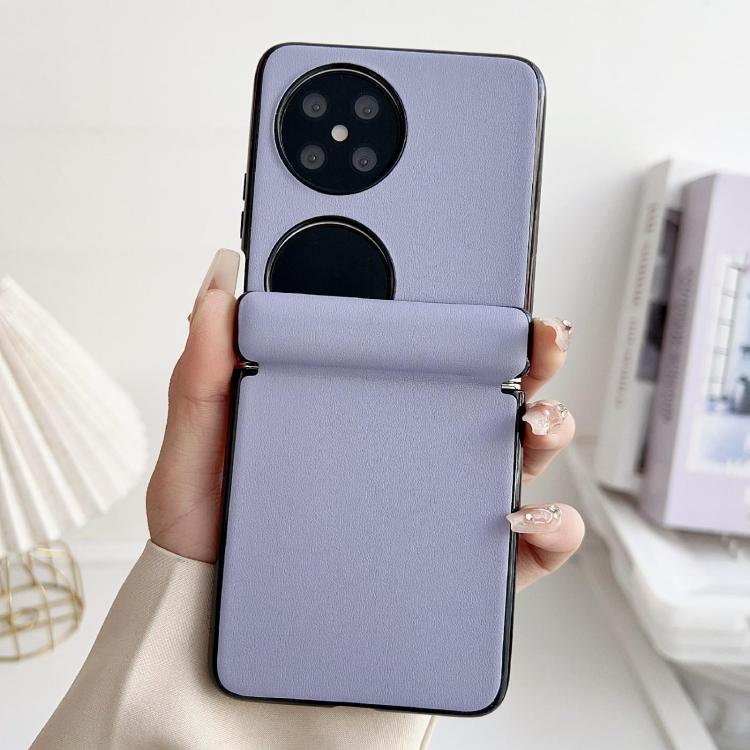 For Huawei Pocket 2 Integrated Magnetic Axis Solid Color Leather Texture Phone Case