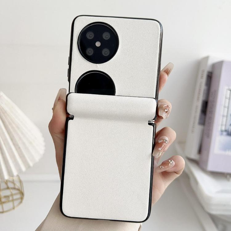 For Huawei Pocket 2 Integrated Magnetic Axis Solid Color Leather Texture Phone Case
