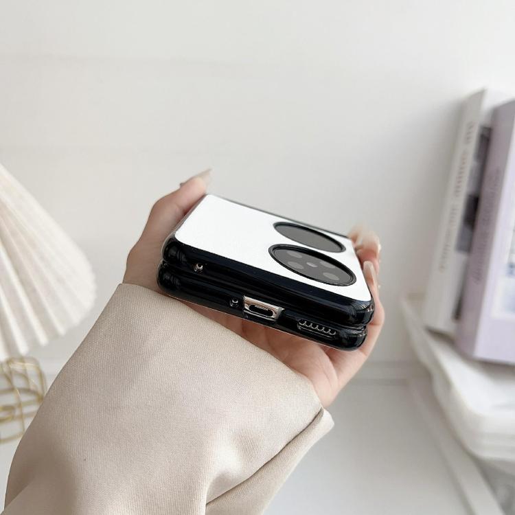For Huawei Pocket 2 Integrated Magnetic Axis Solid Color Leather Texture Phone Case