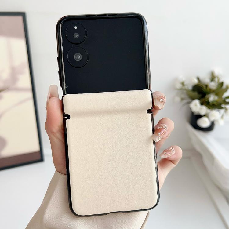 For Xiaomi Mix Flip Integrated Magnetic Axis Solid Color Leather Texture Phone Case
