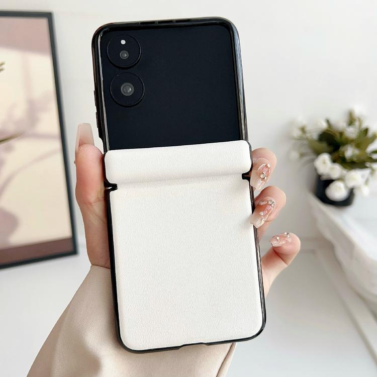 For Xiaomi Mix Flip Integrated Magnetic Axis Solid Color Leather Texture Phone Case