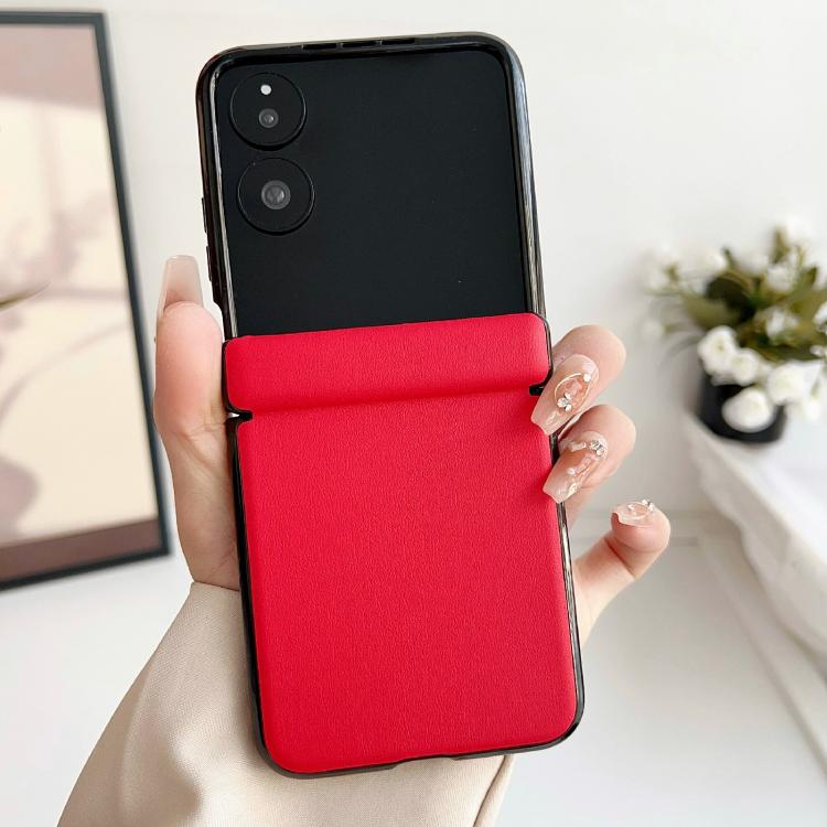 For Xiaomi Mix Flip Integrated Magnetic Axis Solid Color Leather Texture Phone Case