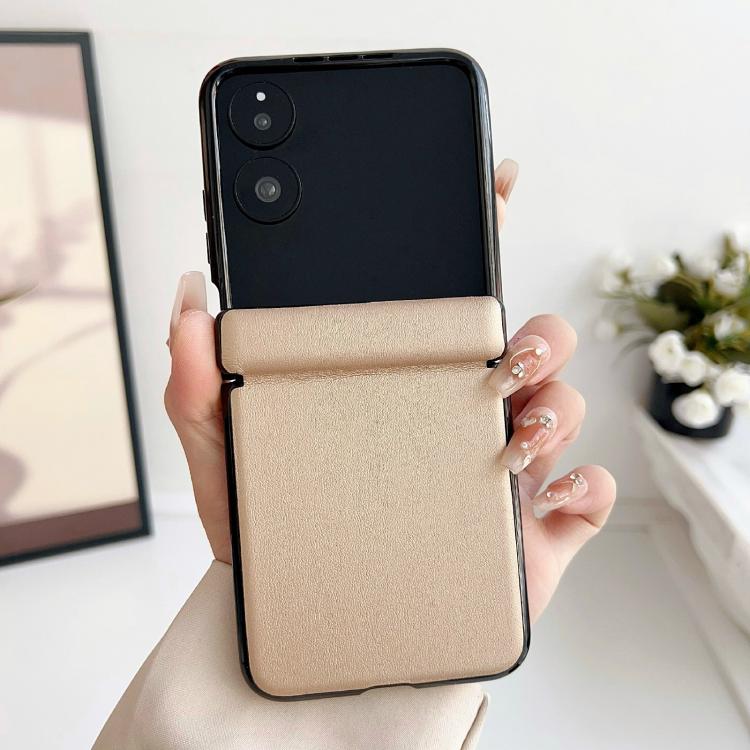 For Xiaomi Mix Flip Integrated Magnetic Axis Solid Color Leather Texture Phone Case