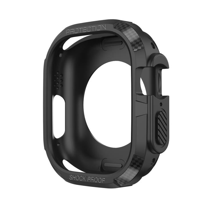 For Apple Watch 41mm Three-proof TPU Carbon Fiber Protective Case