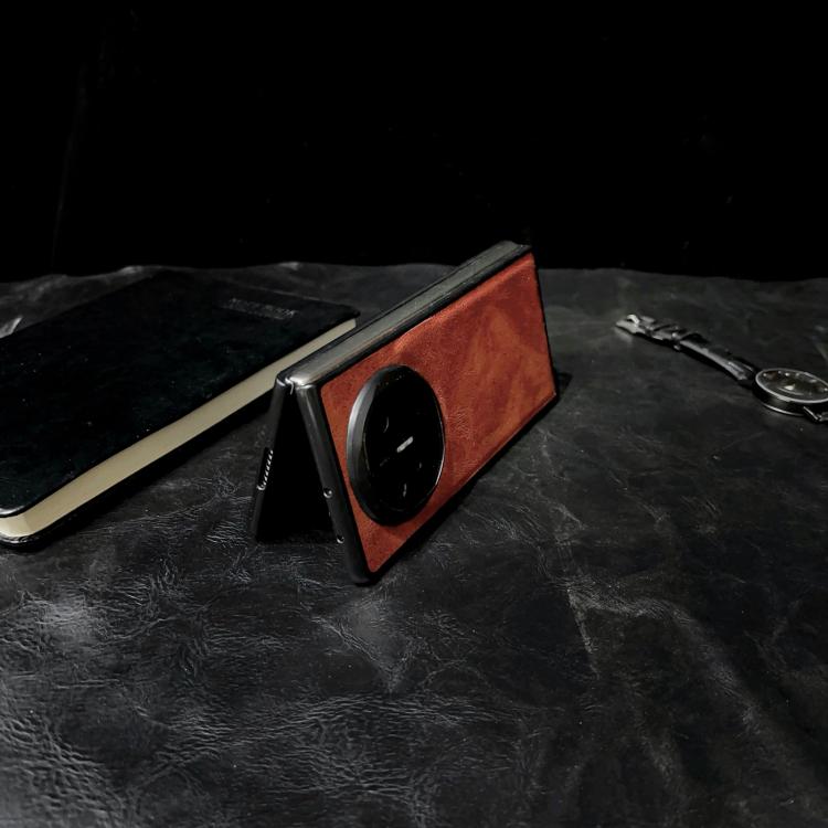 For Huawei Mate X6 Crazy Horse Texture PU + PC Phone Case