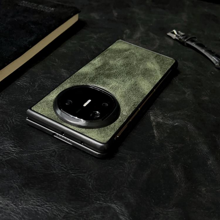 For Huawei Mate X6 Crazy Horse Texture PU + PC Phone Case