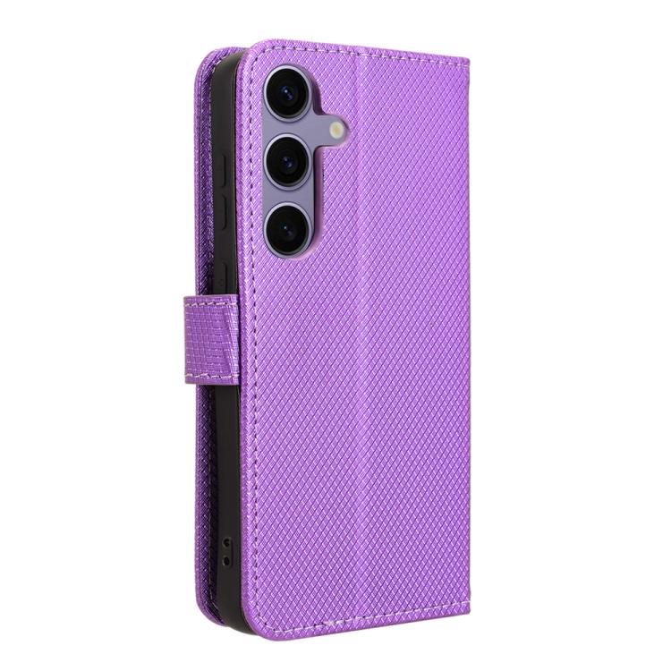 For Samsung Galaxy S24 FE 5G Diamond Texture Leather Phone Case