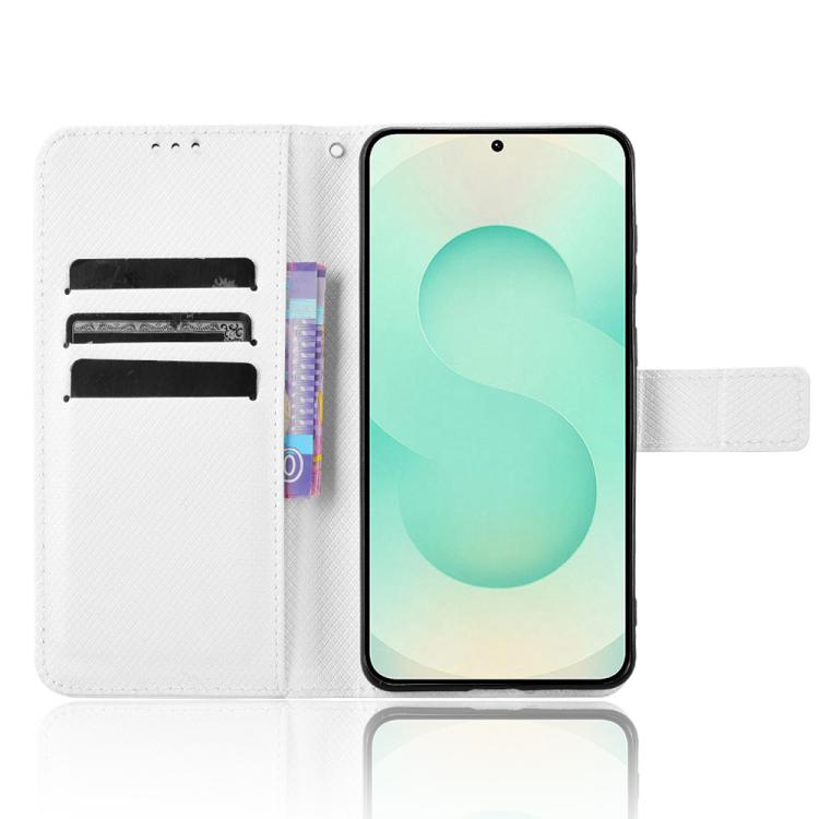 For Samsung Galaxy S25 Edge 5G Diamond Texture Leather Phone Case