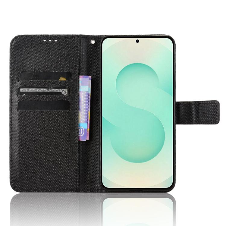 For Samsung Galaxy S25 Edge 5G Diamond Texture Leather Phone Case