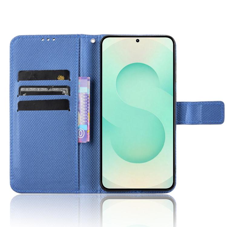 For Samsung Galaxy S25 Edge 5G Diamond Texture Leather Phone Case