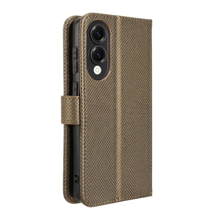 For Samsung Galaxy S25 Edge 5G Diamond Texture Leather Phone Case