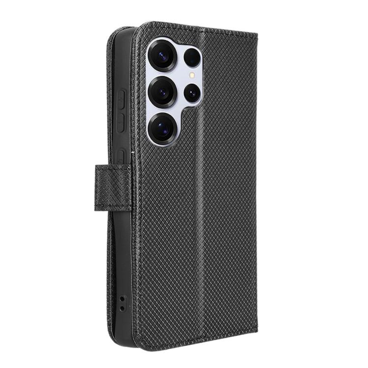 For Samsung Galaxy S25 Ultra 5G Diamond Texture Leather Phone Case