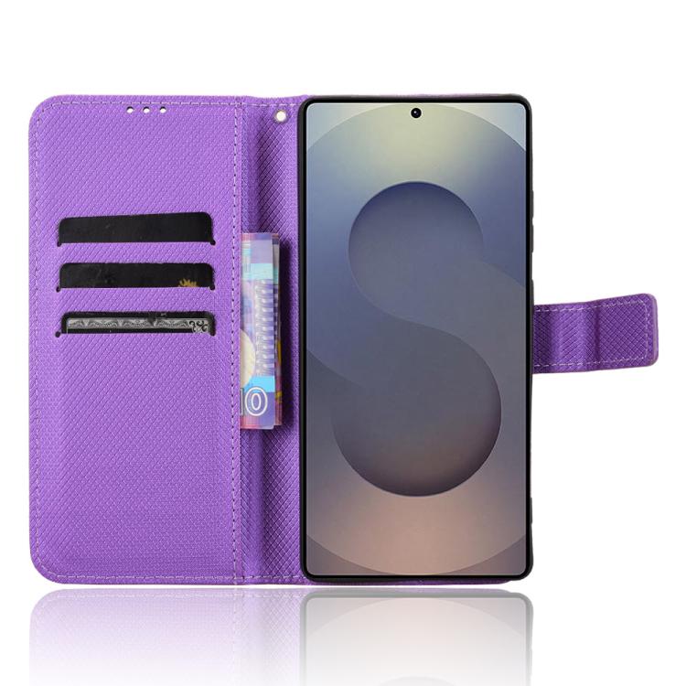 For Samsung Galaxy S25 Ultra 5G Diamond Texture Leather Phone Case