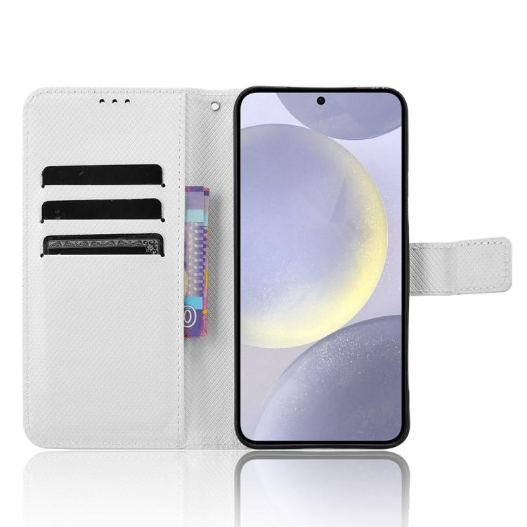 For Samsung Galaxy S25 5G Diamond Texture Leather Phone Case
