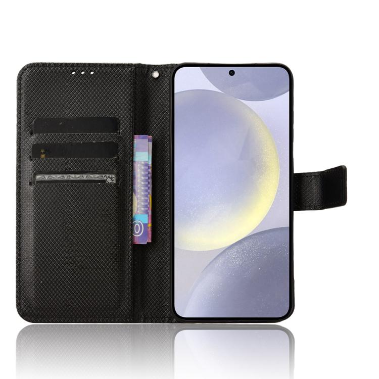 For Samsung Galaxy S25 5G Diamond Texture Leather Phone Case