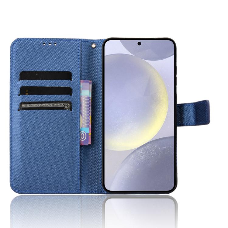 For Samsung Galaxy S25 5G Diamond Texture Leather Phone Case
